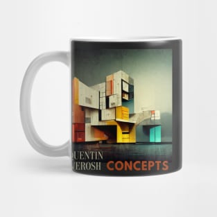 Futuristic building concept digital art Mug